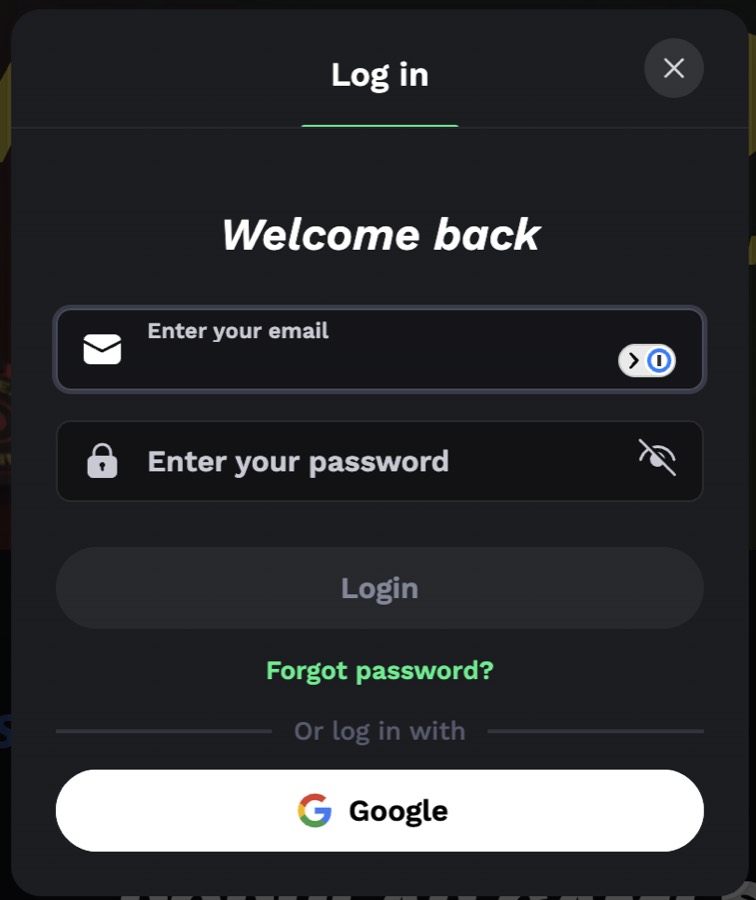 Tela de login