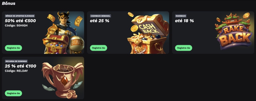 Página de promoções