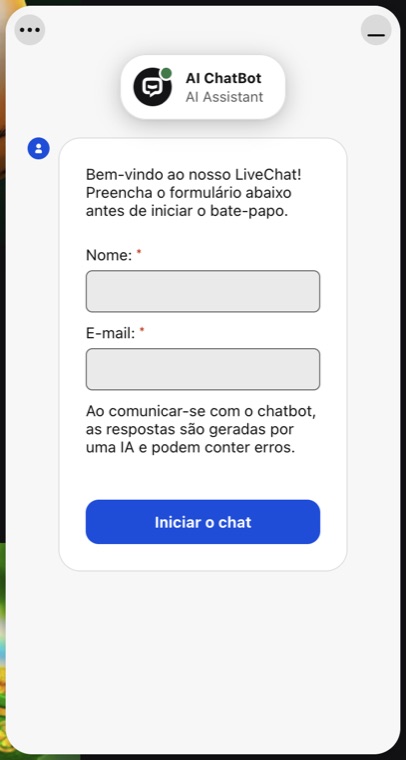 Chat ao vivo
